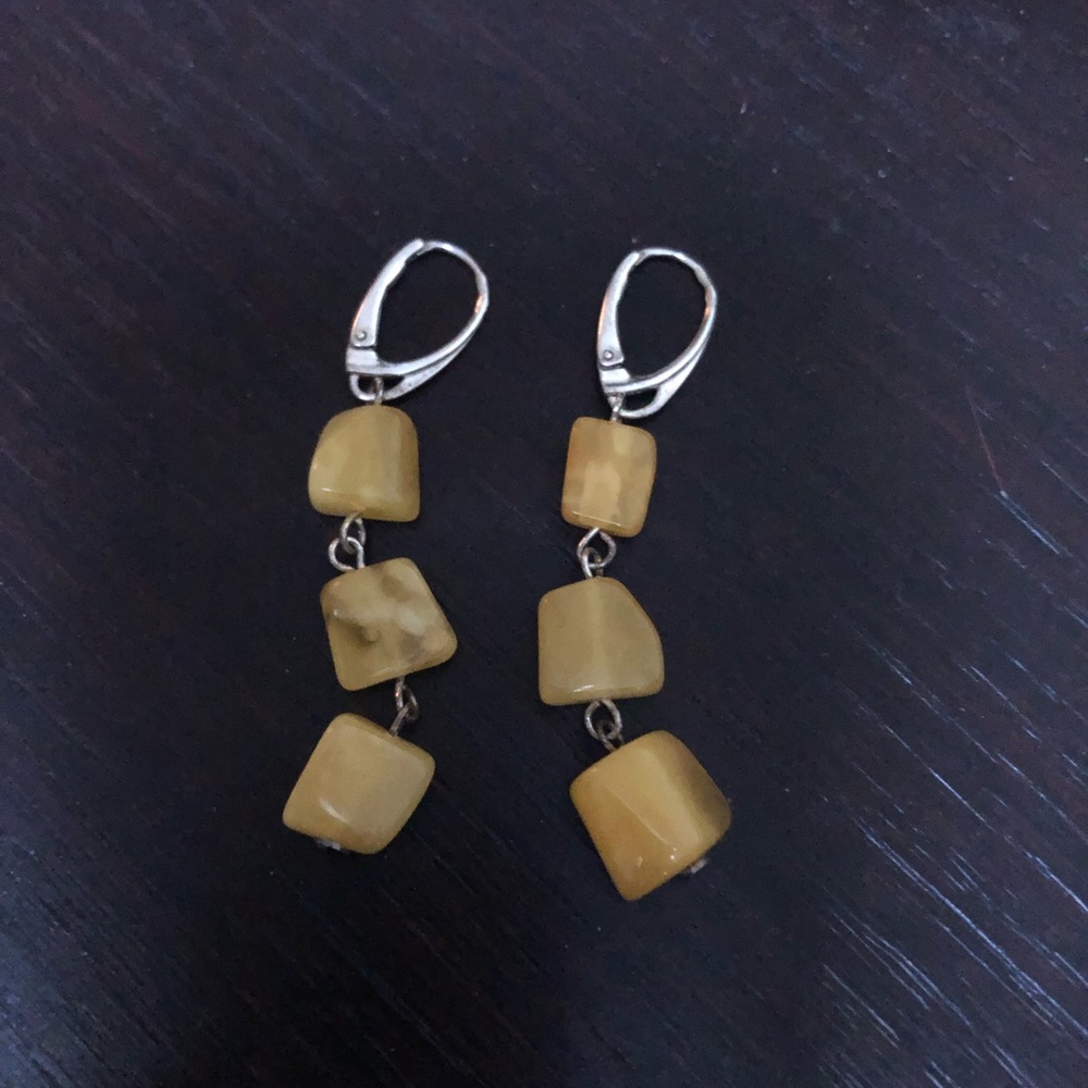 Amber earings